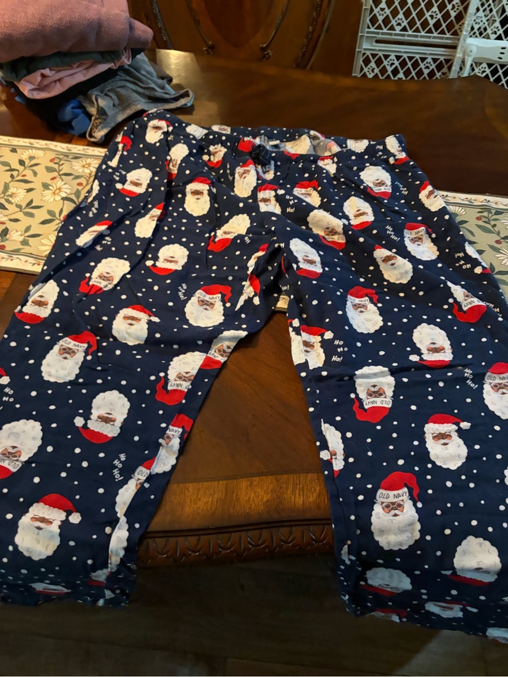 Old Navy K Navy Santa Print Pajama Pants